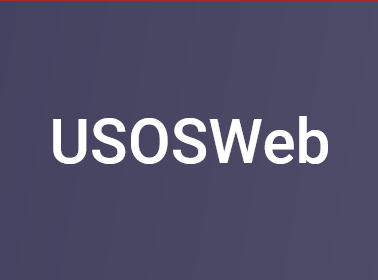 Napis Usosweb na niebieskim tle