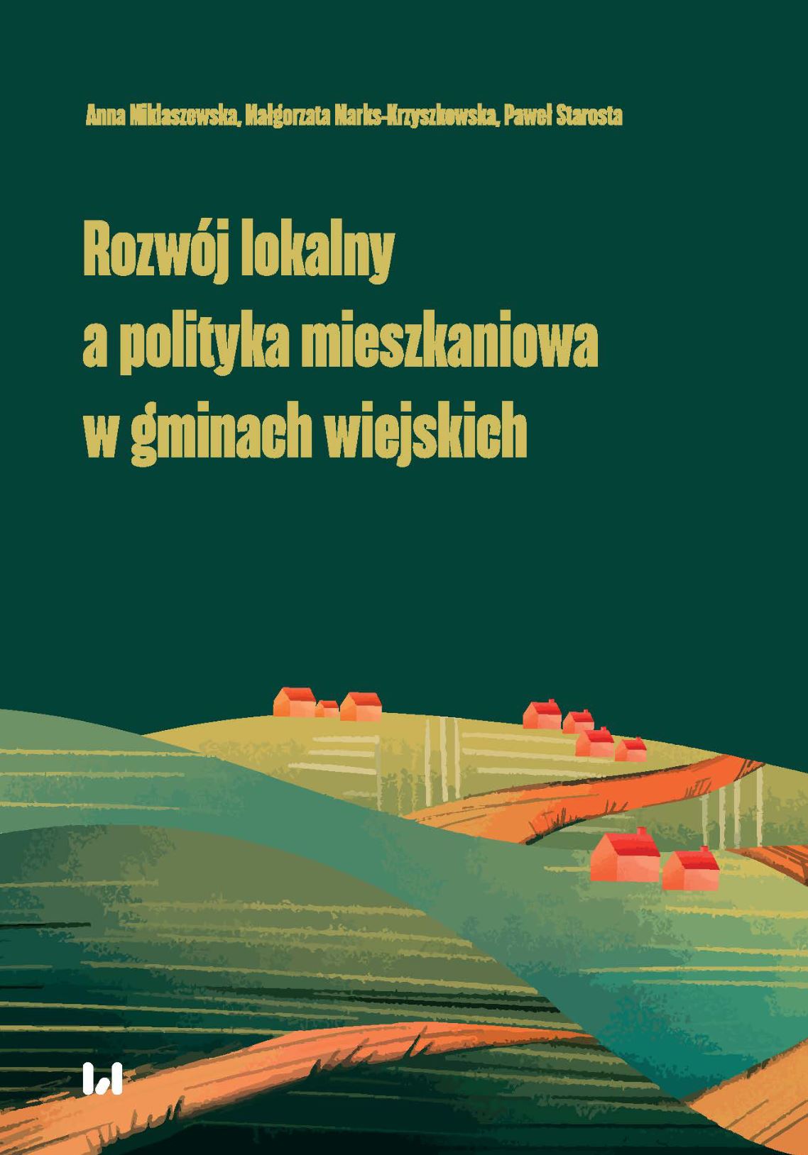 rysunek pól i małej wsi 