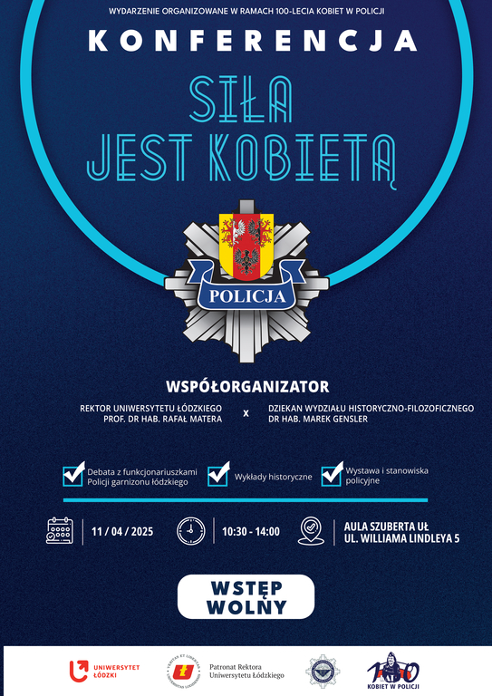 Plakat konferencji KWP w Łodzi