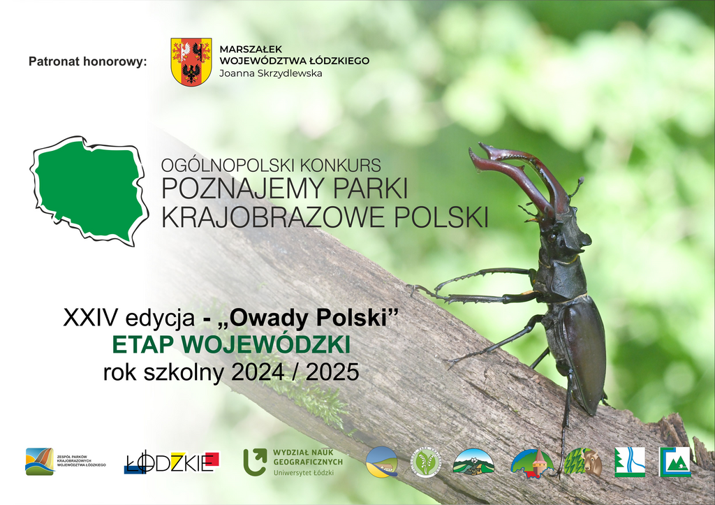 XXIV EDYCJA OGÓLNOPOLSKIEGO KONKURSU „POZNAJEMY PARKI KRAJOBRAZOWE POLSKI”