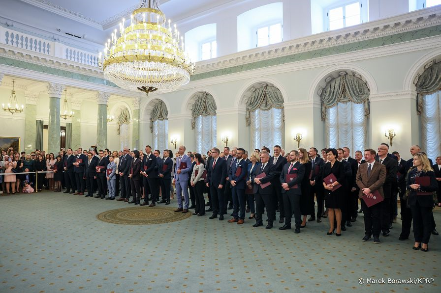 Wręczenie prof. dr. hab. Marcinowi Wójcikowej nominacji profesorskiej przez Prezydenta RP