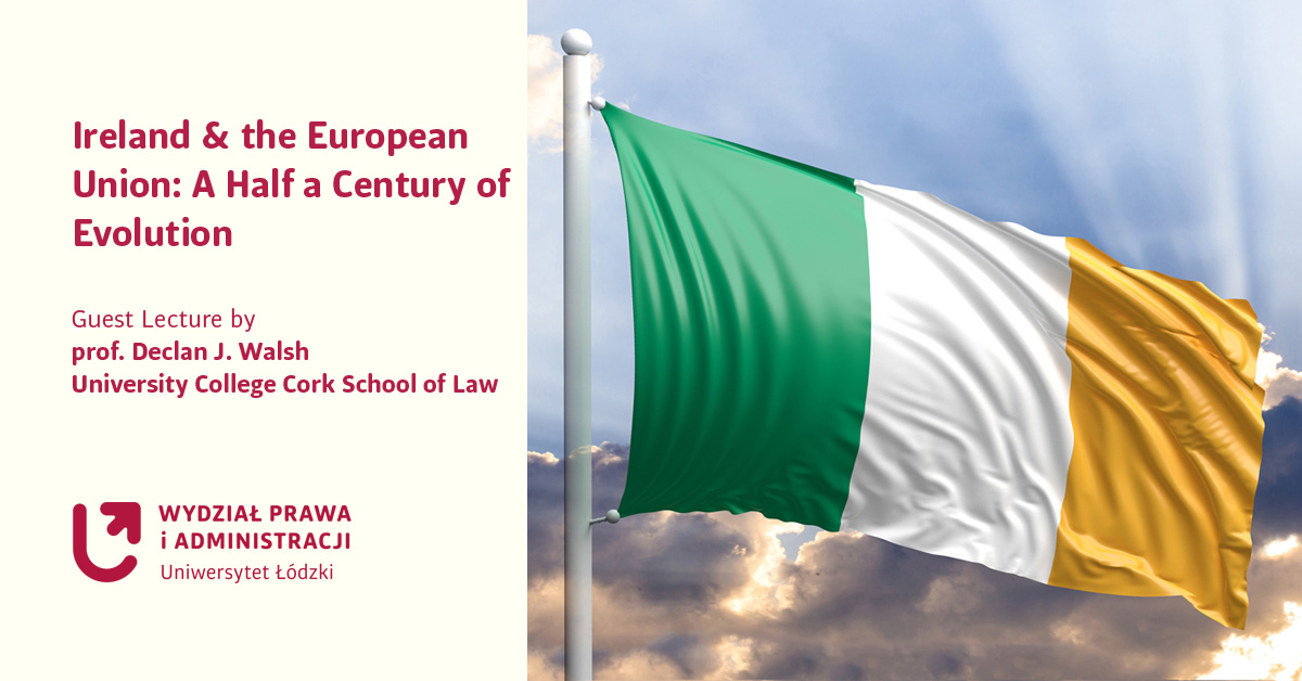 Grafika z flagą Irlandii