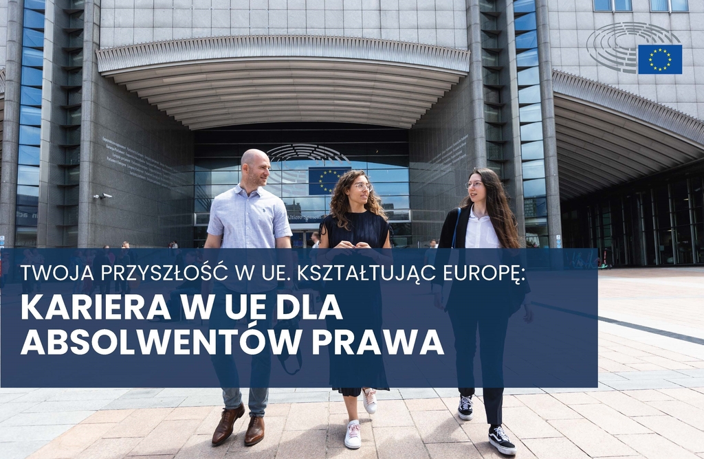 Grafika studenci przed Parlamentem Europejskim