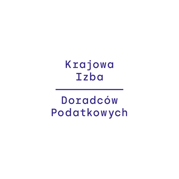 Fioletowy napis Krajowa Izba Doradców Podatkowych