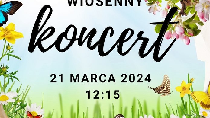 Koncert wiosenny - plakat