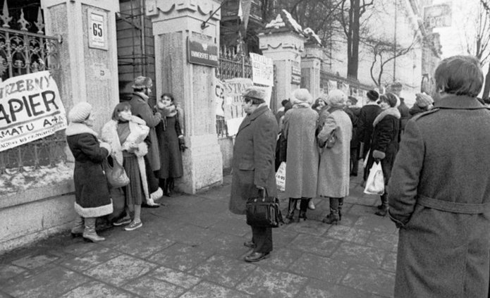 Strajk studencki w Łodzi - zdjęcie archiwalne