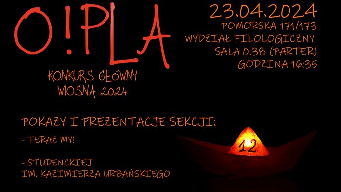 Plakat O!PLA