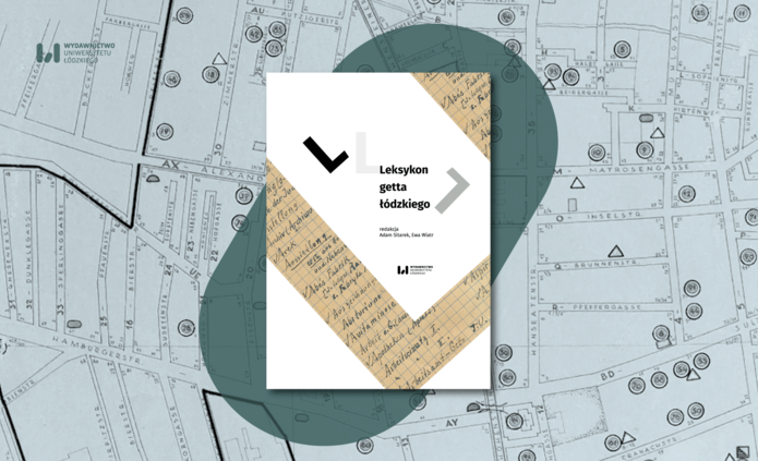 okładka na tle mapy