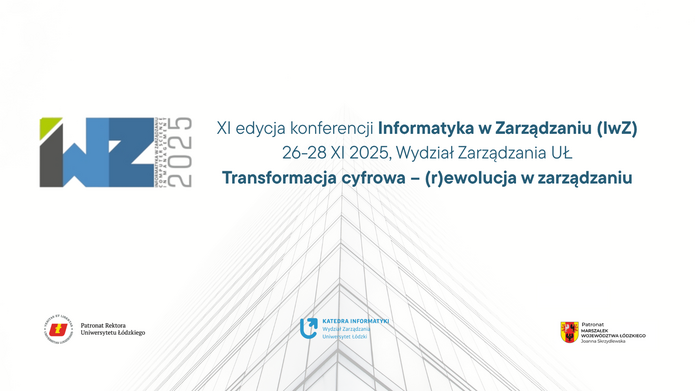 Plakat z datą i nazwą konferencji