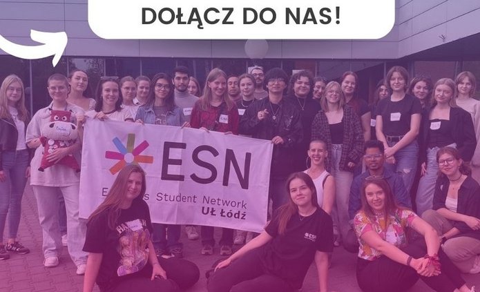 grafika promująca nabór do ESN UŁ