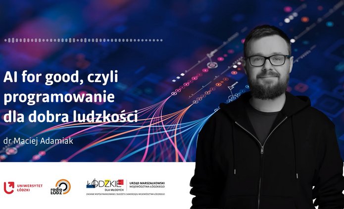 Grafika z podcastu „AI for good, czyli programowanie dla dobra ludzkości”