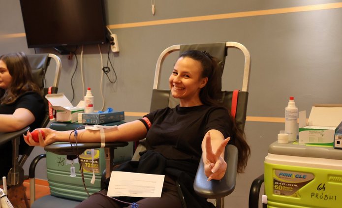 Akcja oddawania krwi na Osiedlu Akademickim UŁ