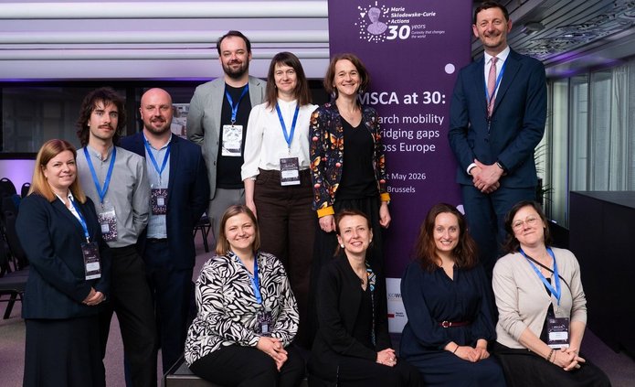 Zespół uczestniczący w MSCA at 30: Research Mobility & Bridging Gaps Across Europe