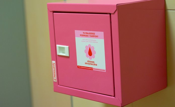 Różowa skrzyneczka