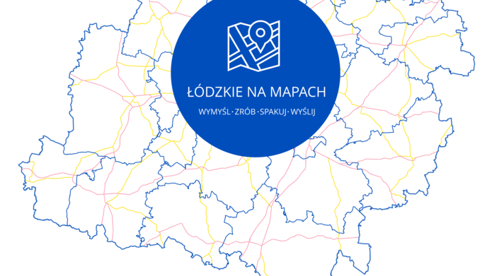 Plakat konkursu Łódzkie na mapach 2025