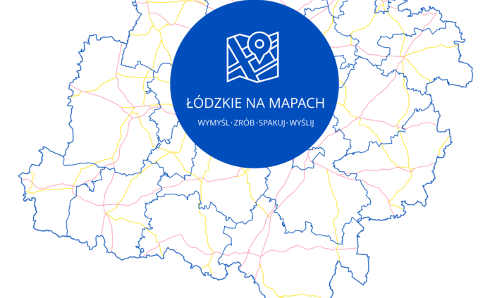 Plakat konkursu Łódzkie na mapach 2025