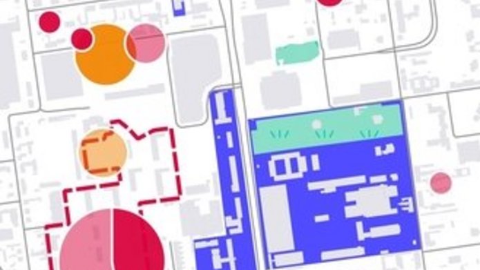 Mapa inwestycji mieszkaniowych wokół kampusu Politechniki Łódzkiej