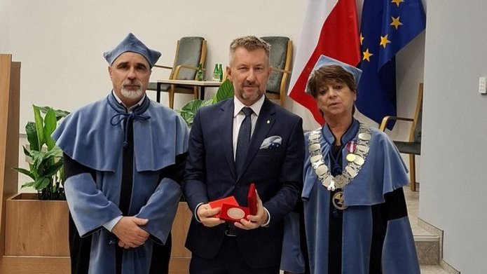 Krzysztof Garbacz z władzami WZ