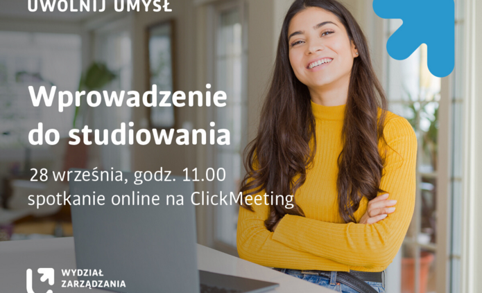Wprowadzenie do studiowania, spotkanie online dla studentów 1 roku studiów niestacjonarnych