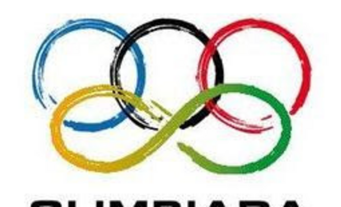 koła olimpijskie i znak nieskończoności