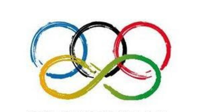 koła olimpijskie i znak nieskończonościi