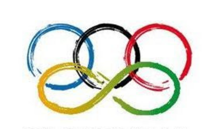 połączone koła olimpijskie i znak nieskończoności