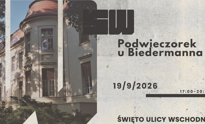 Grafika zapowiadająca wydarzeni Podwieczorek u Biedermanna
