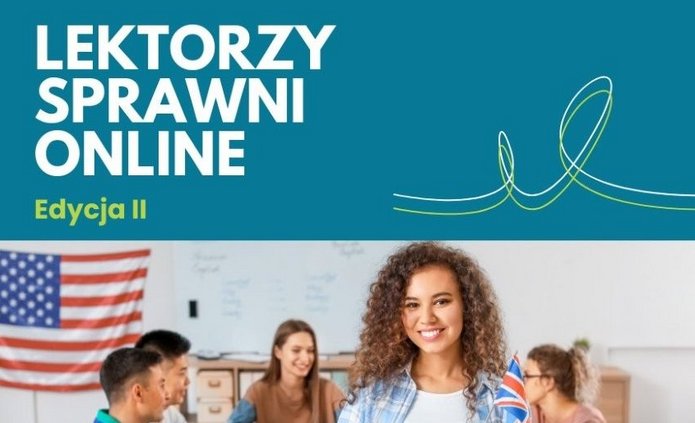 Banner Projektu z napisem "Lektorzy sprawni online - edycja 2"
