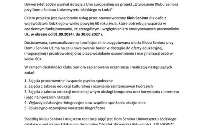 opis projektu