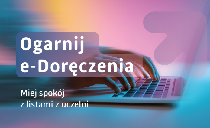 Grafika z napisem "Ogranij e-doręczenia"