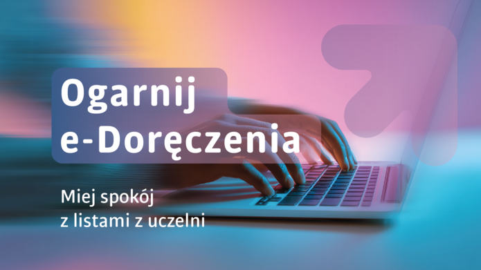 Grafika z napisem "Ogranij e-doręczenia"
