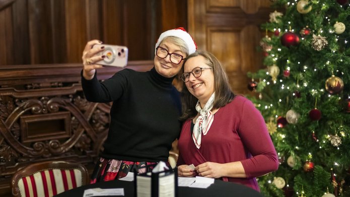 Spotkanie świąteczne z zagranicznymi naukowcami UŁ