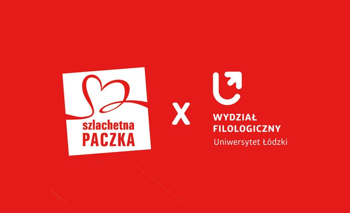 logotypy Szlachetnej Paczki i Wydziału Filologicznego
