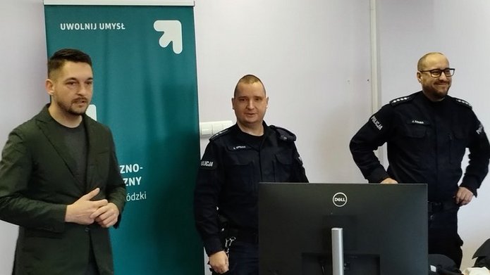 Zdjęcie z szkolenia z KW Policji w Łodzi