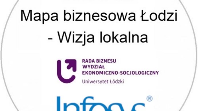 baner projektu Mapa Biznesowa Łodzi - Wizja Lokalna w Infosys