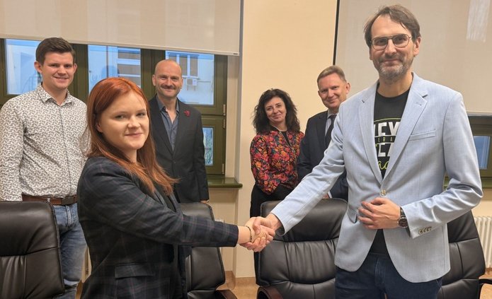 Podpisanie umowy UŁ - Kujon