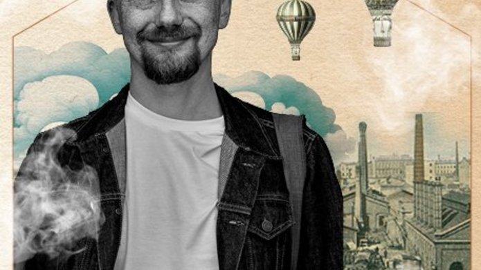Grafika z napisem Wykład oraz zdjęciem portretowym dra Błażeja Ciarkowskiego