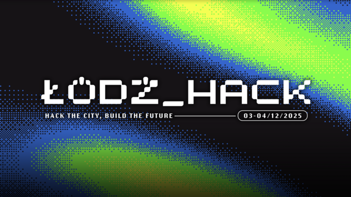 Łódź_Hack. Baner promujący wydarzenie