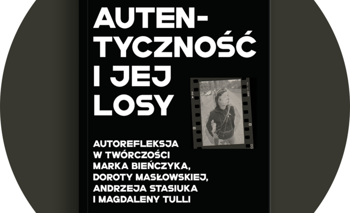 Grafika prezentująca czarno-białą okładkę książki