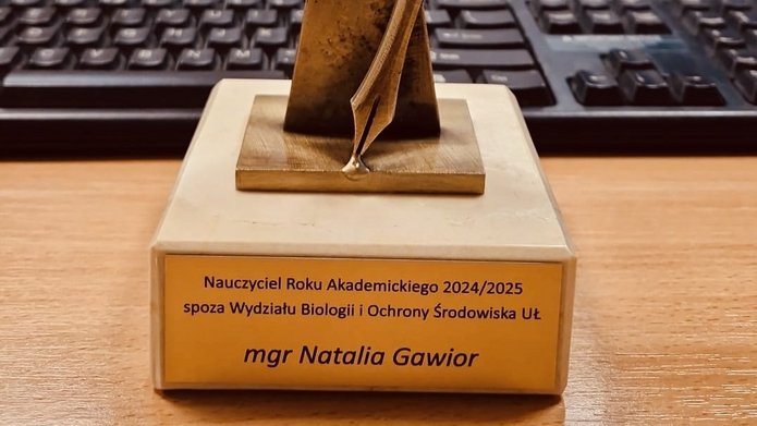 nagroda dla mgr Natalii Gawior