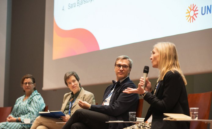 Dziekan prof. Mariusz Sokołowicz na konferecji UNIC