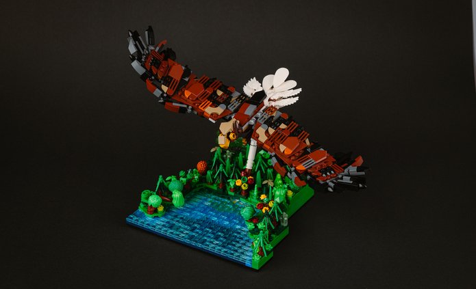 Model bielika z klocków LEGO