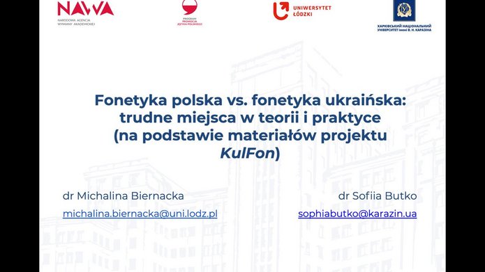Slajd z konferencji