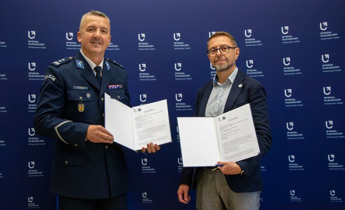 Dziekan z Komendantem Miejskim Policji w Łodzi