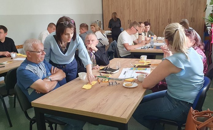 Katarzyna Zajda prowadzi warsztaty