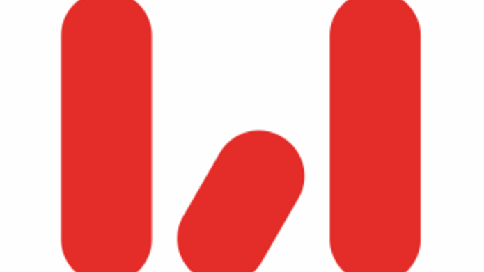 Czerwone logo wydawnictwa w kształcie litery W