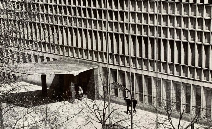 budynek Biblioteki UŁ, zdjęcie archiwalne