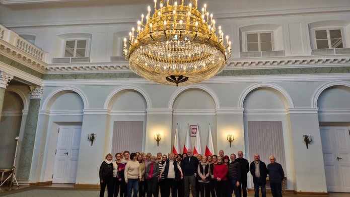 W sali kolumnowej Pałacu