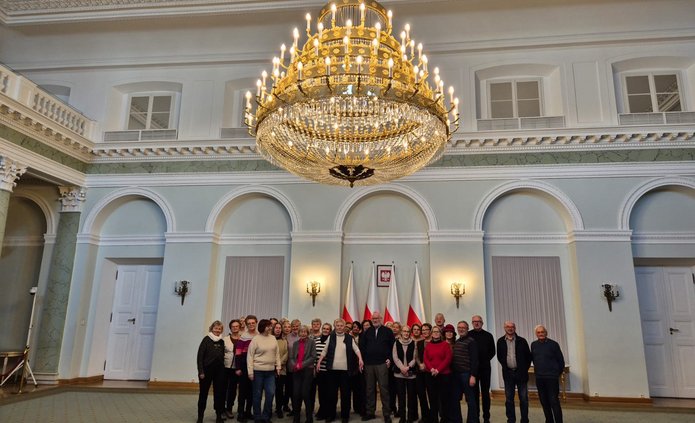 W sali kolumnowej Pałacu