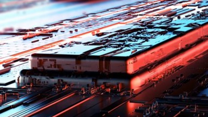 zdjęcie nawiązujące do nowych technologii i AI - procesor komputerowy